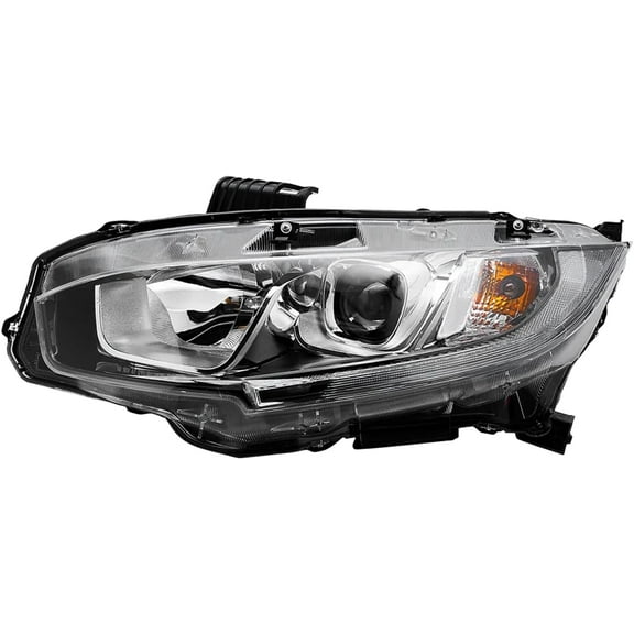 HOUGEET Fit for Honda Civic 2016 -2021 Halogen Headlight Headlamp Left W/O Bulb