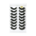 thumbnail image 1 of DHARMONAL False Eyelashes 8D Lashes Cat-Eye Wispy Lashes 8 Pairs Pack Dramatic Long Thick Small Lashes Curved Comb 3d Real Lashes 25mm How to Apply Makeup like A Lashes by Faces, 1 of 8