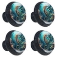thumbnail image 2 of 4 Pcs Seahorse Knobs for Kitchen Cabinet Cupboard Dresser Bookcase Drawer Pulls Handles Round Home Decor, 2 of 8