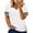 A-White, variant on Womens T Shirts Plus Size Tunic Tops Casual Loose Fit V Neck Tee White Blouse Summer Shirts 3XL