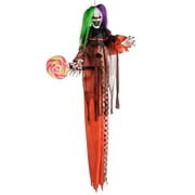 4 Ft. 5 1/4 Hanging Light-Up Clown Animated Prop Halloween Decoration