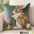 thumbnail image 4 of Housse de Coussin de Sofa Imprimée pour Décoration de Salon Série Simples Housse d'Oreiller de Pâques Mignons Lapins Housse de Coussin de Sofa Imprimée Décoration de Fête, 4 of 7