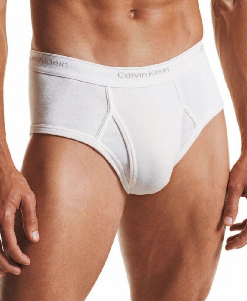 Calvin Klein NEW White Mens Size 40 Three-Pack Classic Fit Underwear Briefs  
