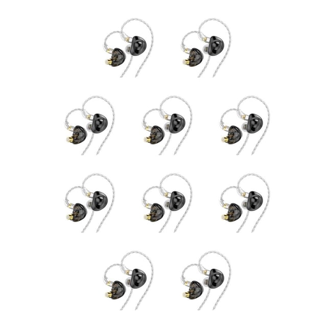 Cateissary auriculares con cable auriculares deportivos accesorios para juegos equipo para correr regalo dulce suministros de gimnasio regalo de Negro/Con micrófono 10piezas