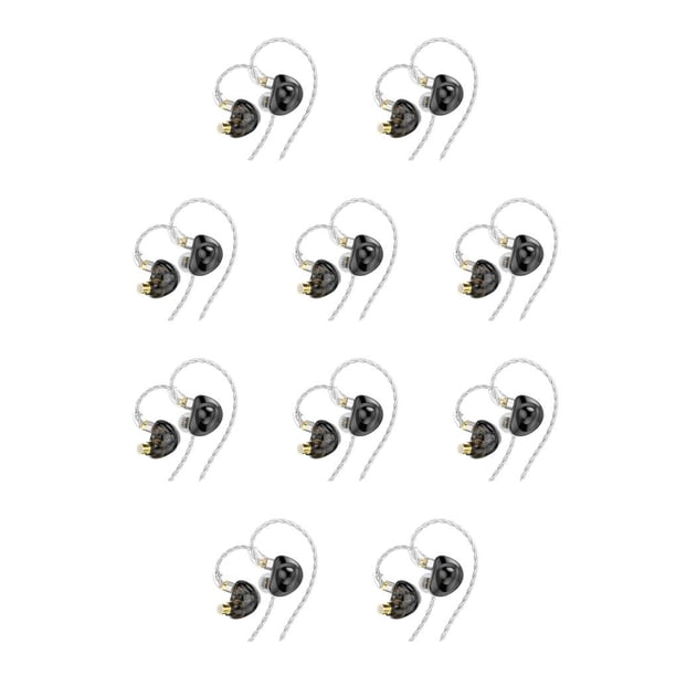 Auriculares con cable Tholdsy Auriculares deportivos Reducción de ruido Multipropósito Negro/Con micrófono 10piezas