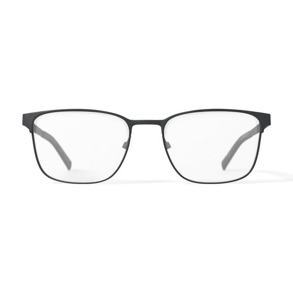 Walmart Men's MV010 Patrick Square Prescription Eyeglasses with Case, Black