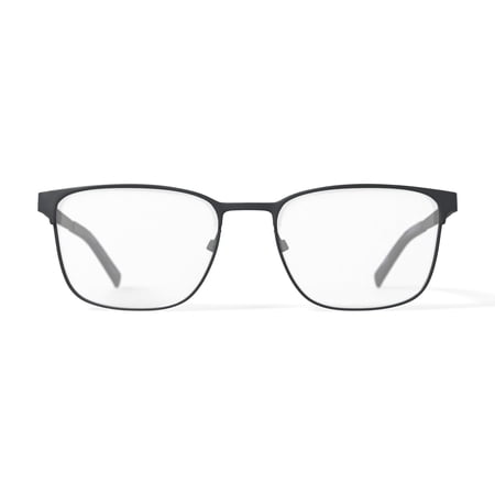 Walmart Men's MV010 Patrick Square Prescription Eyeglasses with Case, Black