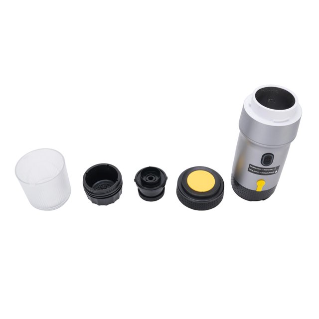 Portable Coffee Machine, Self Heating Electric Travel Coffee Maker, Compatible with Ground Coffee & Capsules, Ideal for Car, Camping, Office, Great Gift for Coffee Lovers