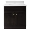 thumbnail image 3 of Design House Brookings Vanity in Espresso with Solid White Cultured Marble Top, Fully Assembled, 31-inch, 3 of 7
