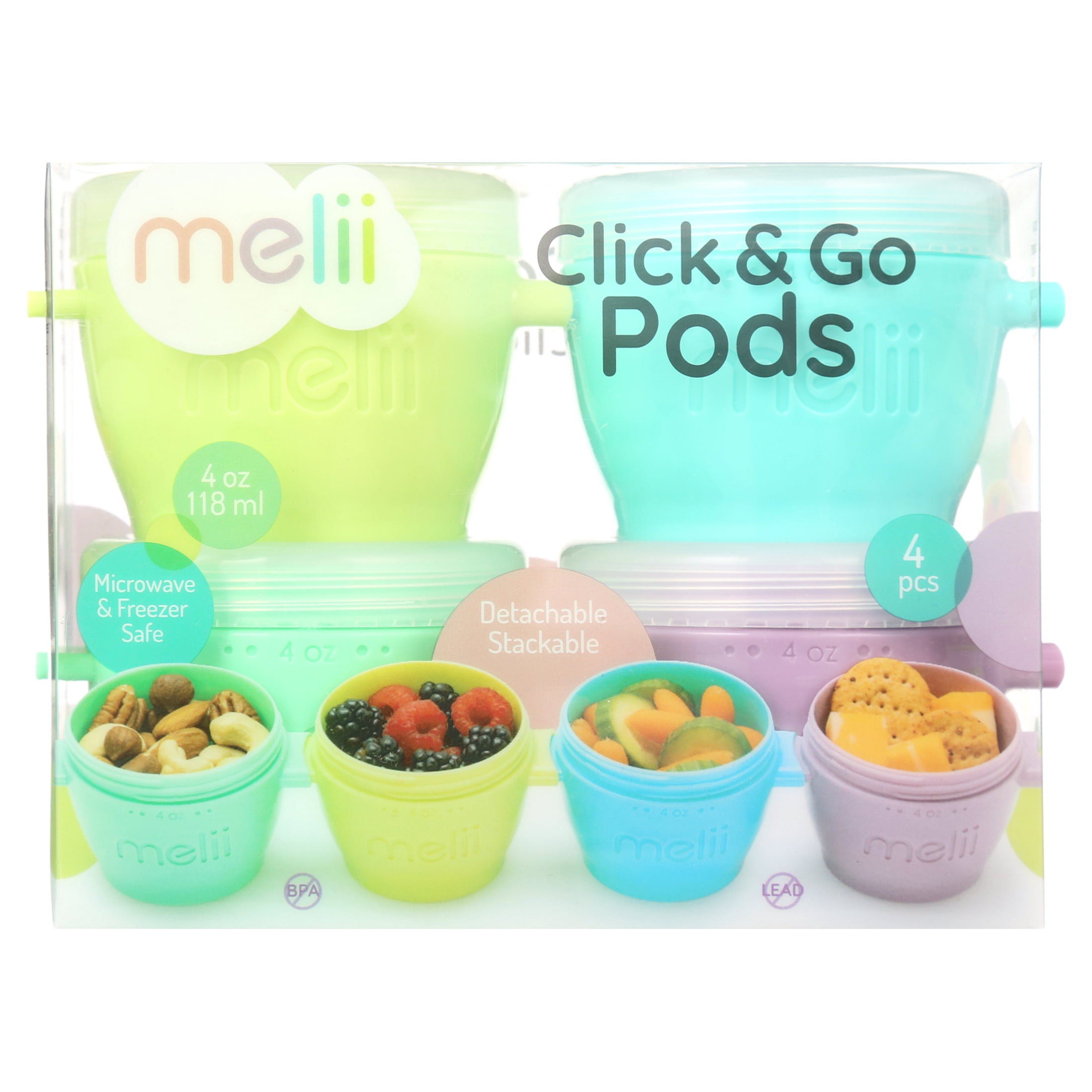 melii Click & Go Pods 4 oz 4 pack