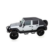 Rampage by RealTruck Trailview Softop | Vinyl, Black Diamond Color | 139335 | Compatible with 2018 - 2024 Jeep Wrangler JL 2-Door