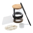thumbnail image 1 of Kit de fermentación de masa madre con frasco y boca ancha para hornear Base de silicona de 900 ml, 1 of 9