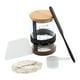 thumbnail image 1 of Kit de inicio de masa madre con frasco ancho y tapa negra para hornear Base de silicona de 900 ml, 1 of 9