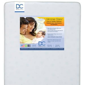 Delta Children Glimmer Stars 5.5-Inch Dual Crib and Toddler Mattress