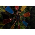 thumbnail image 5 of Alpine Solar Metal and Glass Windmill, 69 Inch Tall, 5 of 6