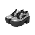 thumbnail image 5 of New Women Bumper Rave-02 Metallic PU Mesh Platform Oxford Chunky Heel Creeper, 5 of 5
