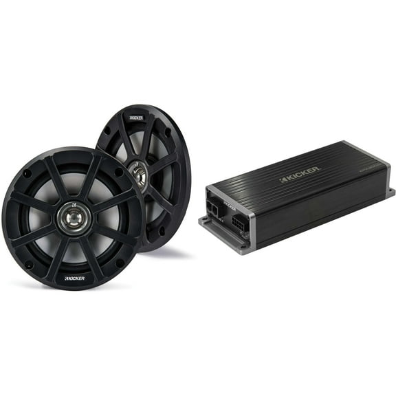 Kicker 6.5" Fairing Speaker Upgrade Kit Compatible with 2015 & UP Harley Road Glide (4 Ohm )