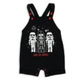 thumbnail image 5 of Star Wars Darth Vader Stormtrooper Newborn Baby Boys French Terry Short Overalls T-Shirt and Hat 3 Piece Outfit Set Newborn to Infant, 5 of 5