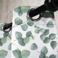 thumbnail image 3 of Ambesonne Leaf Grommet Curtain, Watercolor Eucalyptus Art, 50" x 72", Green Pale Brown White, 3 of 6