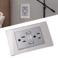 thumbnail image 4 of Enchufe De Pared De EE. UU. UU., Enchufe Estándar De EE. UU. UU. De Seguridad Serie 118, Enchufe De 110-220 V Con Tornillos Para El Hogar, 4 of 7
