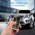 thumbnail image 6 of Key Fob Cover Compatible with Kia Sorento Sportage Rio Soul Forte Optima Keychain Case Holder Protector,Black, 6 of 7