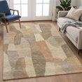 thumbnail image 6 of Addison Rugs Mayfield Premium Machine Washable Transitional Stripes Khaki Rectangle Rug, 9' x 12', 6 of 6