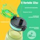 thumbnail image 4 of Botella de agua Sahara Sailor, 950 ml, Tritan, sin BPA, con marcador de tiempo, 4 of 7
