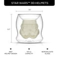 thumbnail image 2 of Star Wars Stormtrooper 3D Helmet Double Wall Coffee Glass - 6.5 oz, 2 of 5