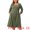 Army Green, variant on DARING DIVA Women's Plus Size Knit Long Sleeve A Line Midi Pockets Dress 4X Black