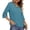 Navy, variant on Dvprdro Lace Hollow Out V Neck T Shirts for Women Short Sleeve Loose Fit Breathable Solid Summer Casual