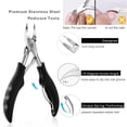 thumbnail image 5 of Toenail Care Tool Kit, 9-Piece Professional Set for Thick & Ingrown Toenails, Nail Clippers for Men & Seniors, 5 of 7