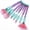 red brush, variant on Makeup for Girls,Glitter Unicorn Foundation Fan Blush Lip Highlight Eye shadow Eyebrow Brushes Set with Liquid Flows and Case for Girls Teen Women as Present