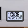 thumbnail image 3 of Reloj Escritorio Con Temperatura Humedad Y Fecha Reloj Digital (negro), 3 of 9
