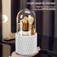 thumbnail image 4 of AMERTEER Makeup Organizer 360 Rotating Cosmetics Make up Brush Organizer Storage with Lid Large Cosmetic Storage Box for Vanity Decor Bathroom Countertops, 4 of 6