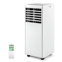 Spaco 4-in-1 Portable Air Conditioner with Fan and Dehumidifier, 8000 BTU High-Quality Air Conditioner with Self-Evaporation System, Air Conditioner for Indoor, White