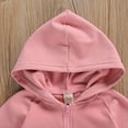 thumbnail image 3 of Kiapeise Baby’s Long Sleeve Jumpsuit Autumn Fashion Solid Color Zipper Hooded One Piece Long Pants with Pocket, 3 of 5