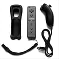 thumbnail image 1 of 2 in 1 Remote & Nunchuck Controller Remote Controller Gamepad Black, 1 of 5