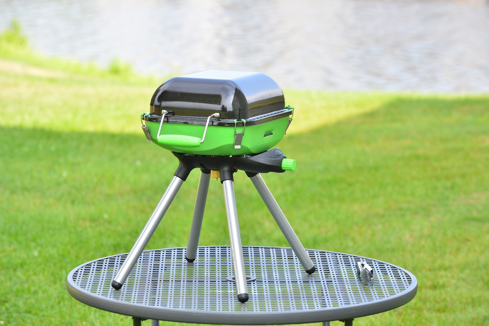 Flame King Multi-Functional Portable Propane BBQ Grill Camp Stove, Lighweight & Portable