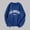 Blue, variant on Women's Sweatshirts Loose Spring Crewneck Fashion Pullover Sweater Los Angeles Print Long Sleeve Y2K Fall Top