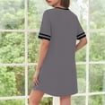 thumbnail image 5 of Censtreet Sleep Shirts for Women Short Sleeve Night Shirts for Sleeping Pullover Nightgown Soft Nightdress, 5 of 8