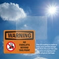 thumbnail image 6 of No Forklifts Beyond This Point With Symbol OSHA WARNING Aluminum Sign 18 Inch x 12 Inch - 5 Pack, 6 of 8