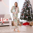 thumbnail image 6 of 1 Piece Adult Onesie Pajamas Cozy & Loose-Fit Sleepsuit Loungewear with Pockets Abstract Pink Floral Pattern Medium, 6 of 7