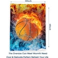 thumbnail image 6 of Yibo Football Blanket for Boys Man, Warm Cozy Soft Football for Christmas, Lightweight Comfy Plush Fleece Sport Blankets Fuzzy Fluffy Durable Flannel Blanket for Bed Sofa Couch, 6 of 7