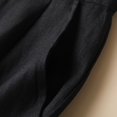 thumbnail image 5 of Sngxgn Womens Casual Loose Pants Comfy Cropped Work Pants with Pockets Elastic High Waist Pants(Black,L), 5 of 6