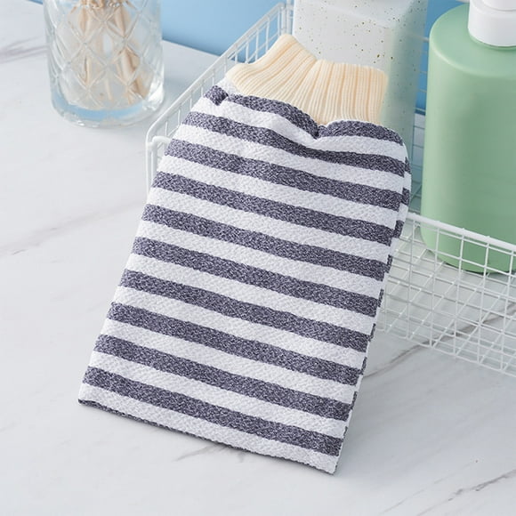 Exfoliating Bath Gloves for Men and Women Double-Sided Nylon Scrub Towel for Shower Sauna Back Cleaning 1-Pack