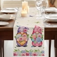 thumbnail image 3 of Table Runners 108 Inches Long Dress Scarves, Spring Gnomes Farmhouse Coffee/Dining/Kitchen Table Runner for Living Room, Vintage Botanical Blossom Rose Leaves 13x108 Inch, 3 of 9