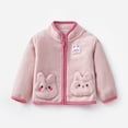 thumbnail image 2 of XASZHN Veste Polaire pour Filles avec Capuche Rose_001 12-18 Mois, 2 of 4