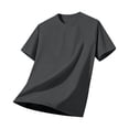 thumbnail image 3 of Bxsruta Men's Polyester Crew Neck Short Sleeve Pullover T-Shirt Lightweight Breathable Daily Outdoor Comfort, 3 of 7
