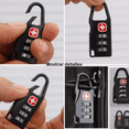 thumbnail image 5 of 12pzs Candado Con Clave  Bloosom Swiss Para Maletas Mochilas Equipaje Negro, 5 of 5