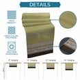 thumbnail image 6 of Sage Green Floral Table Runner 90 Inches, Modern Farmhouse Leaves Brown Striped Bed Runner Dresser Scarves Tabletop for Indoor Outdoor Parties/Ceremony/Banquet, 13" x 90", 6 of 9